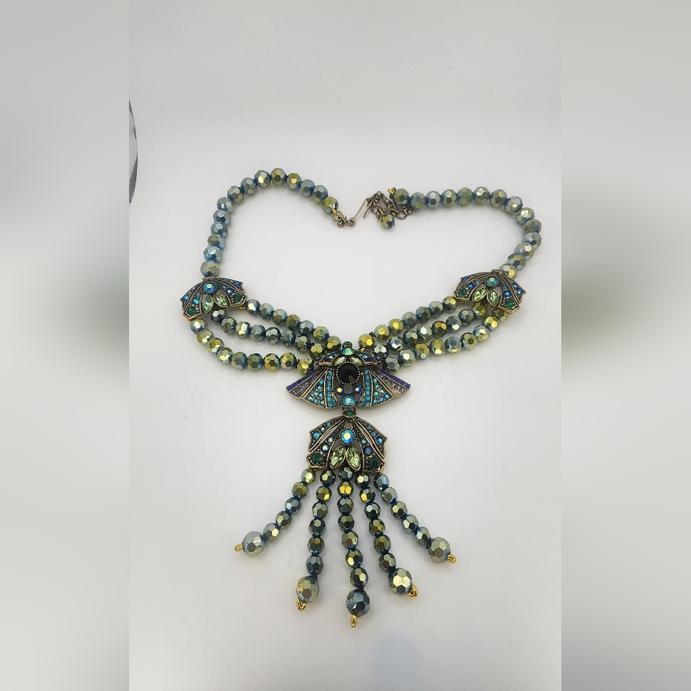 Elegant Multicolor AB Beaded Necklace